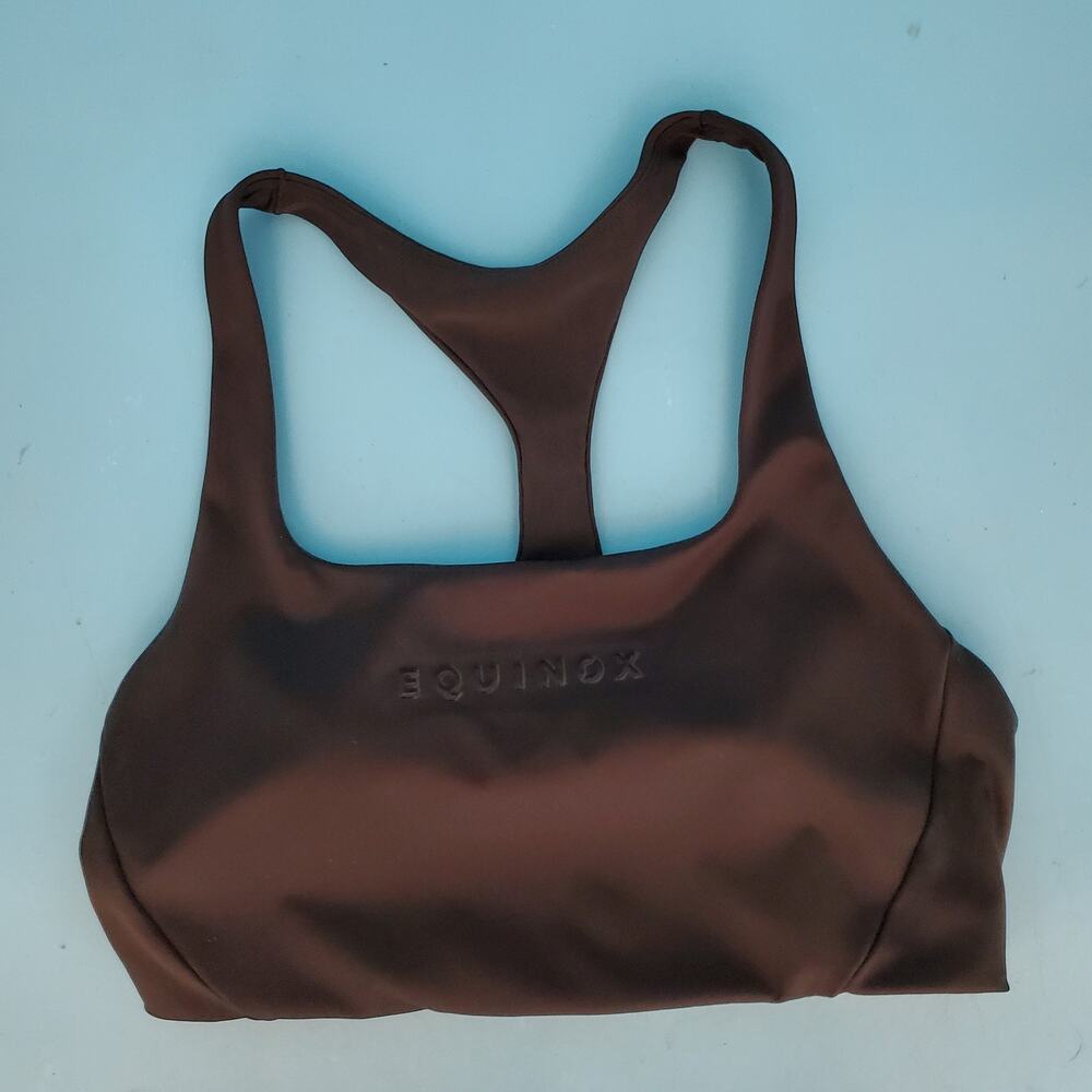 Equinox Sports Bra Size Medium Padded Insert Black
